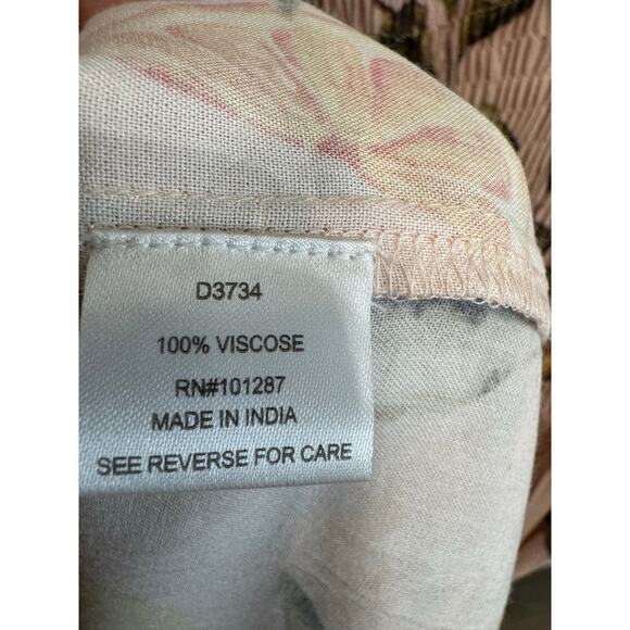 Alexia Admor Amabella Smocked Off-the-Shoulder Madi Dress Lemon Print M - Picture 14 of 14